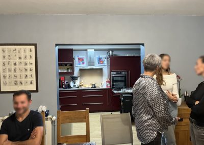 Cuisine vue du salon