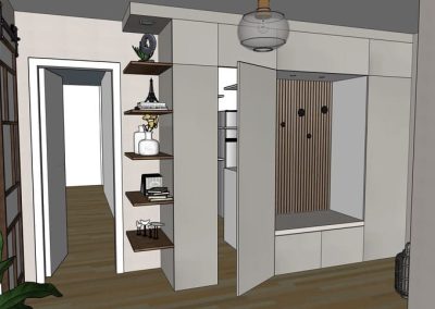 aménagement entrée cellier