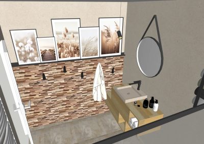 Plan pour rénovation espace évier de salle de bain à Toulouse